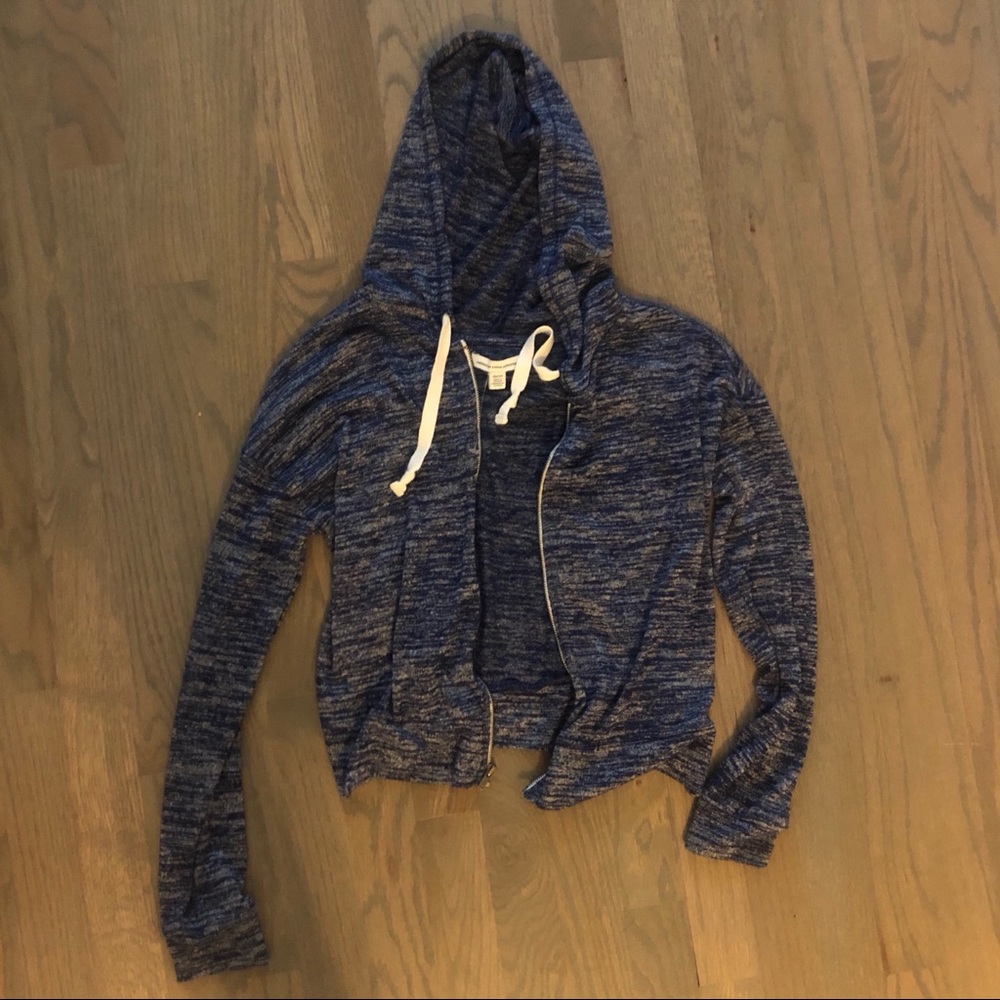 AEO Blue Zip-Up Hoodie